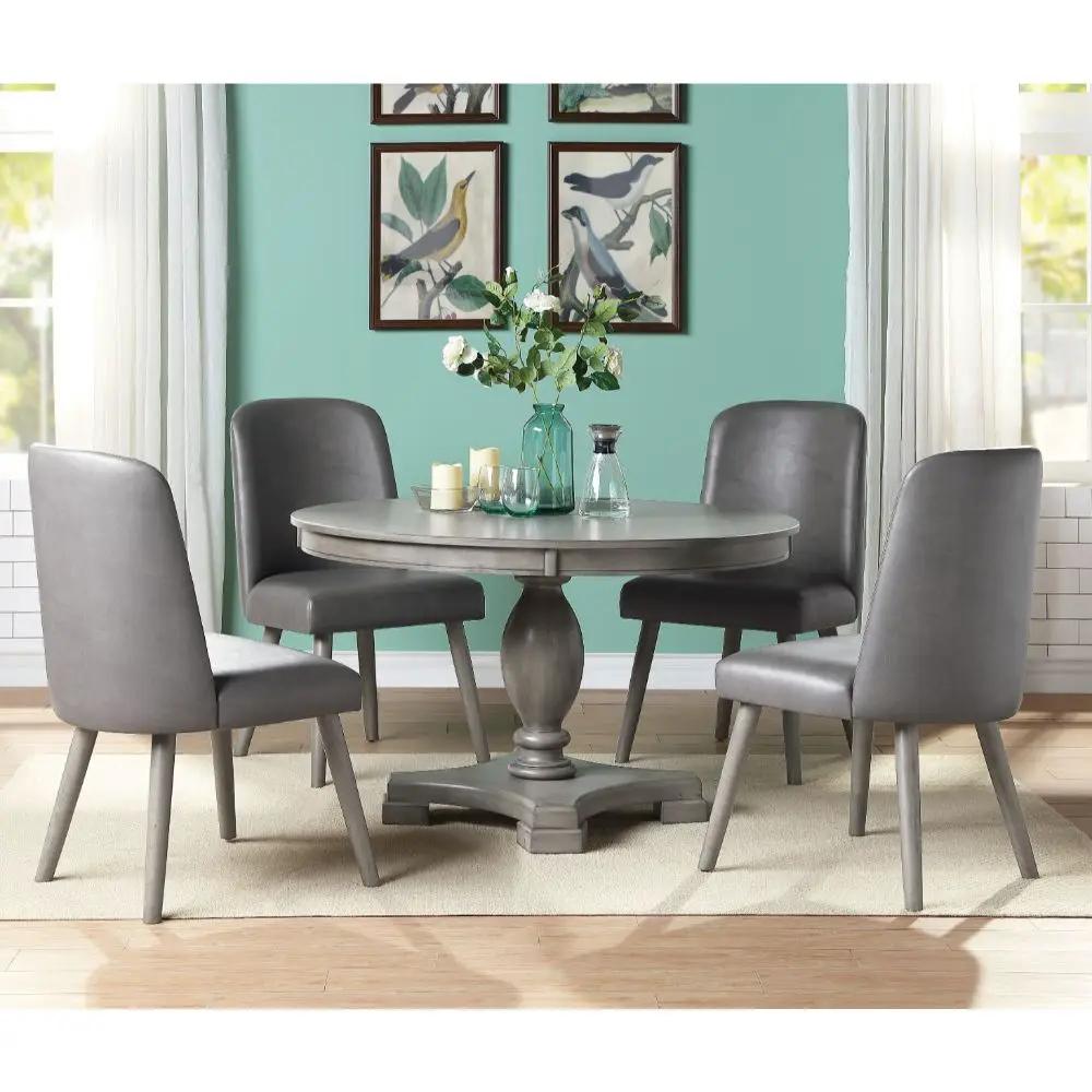 Waylon - 30" Dining Table - Gray Oak by Unique Piece Furniture