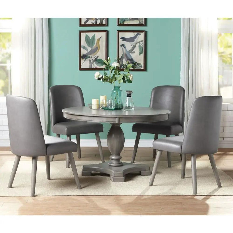 Waylon - 30" Dining Table - Gray Oak by Unique Piece Furniture
