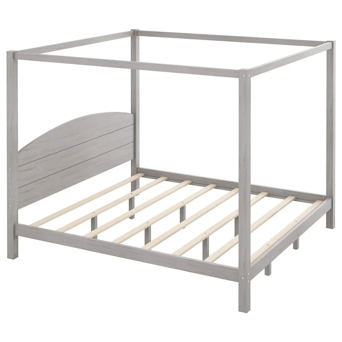 anopy Platform Bed With Headboard And Support Legs by HouseOfZazla