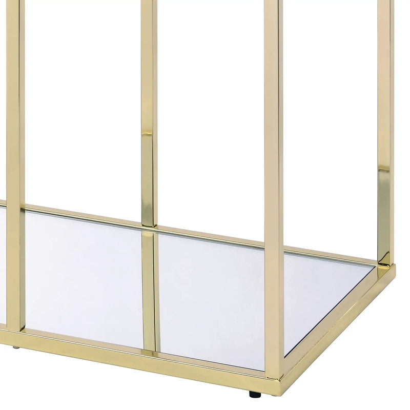 Uchenna Clear Glass & Metal Table by HouseOfZazla