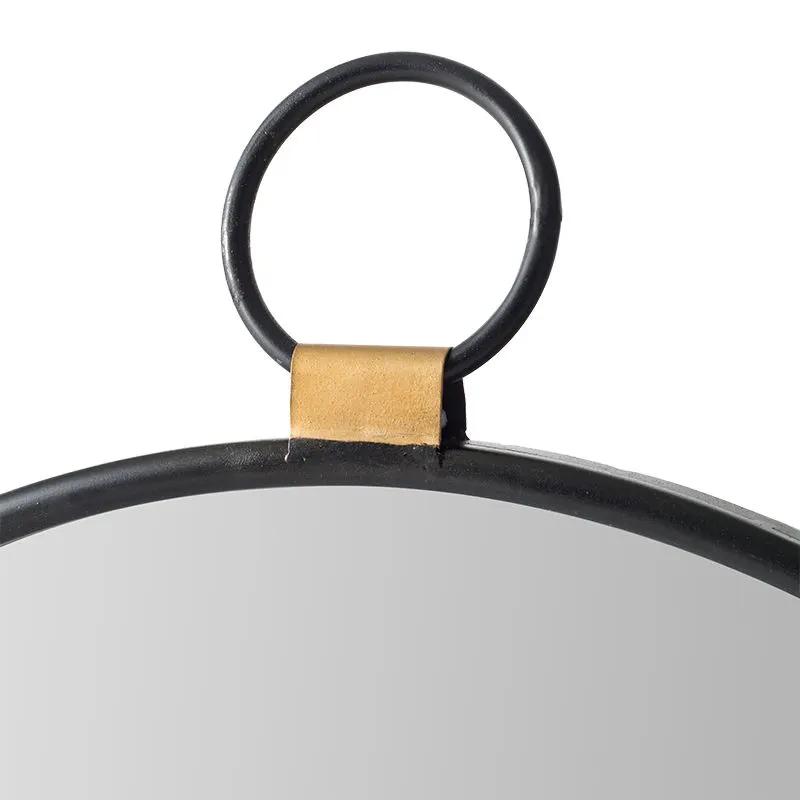 Wall Mirror With Frame, Contemporary Minimalist Accent Mirror For Living Room, Foyer, Entryway, Bedroom - Black by Unique Piece Furniture