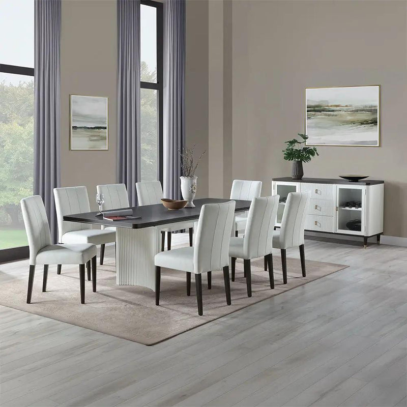 Carena - Side Chair (Set of 2) - White & Brown by Unique Piece Furniture