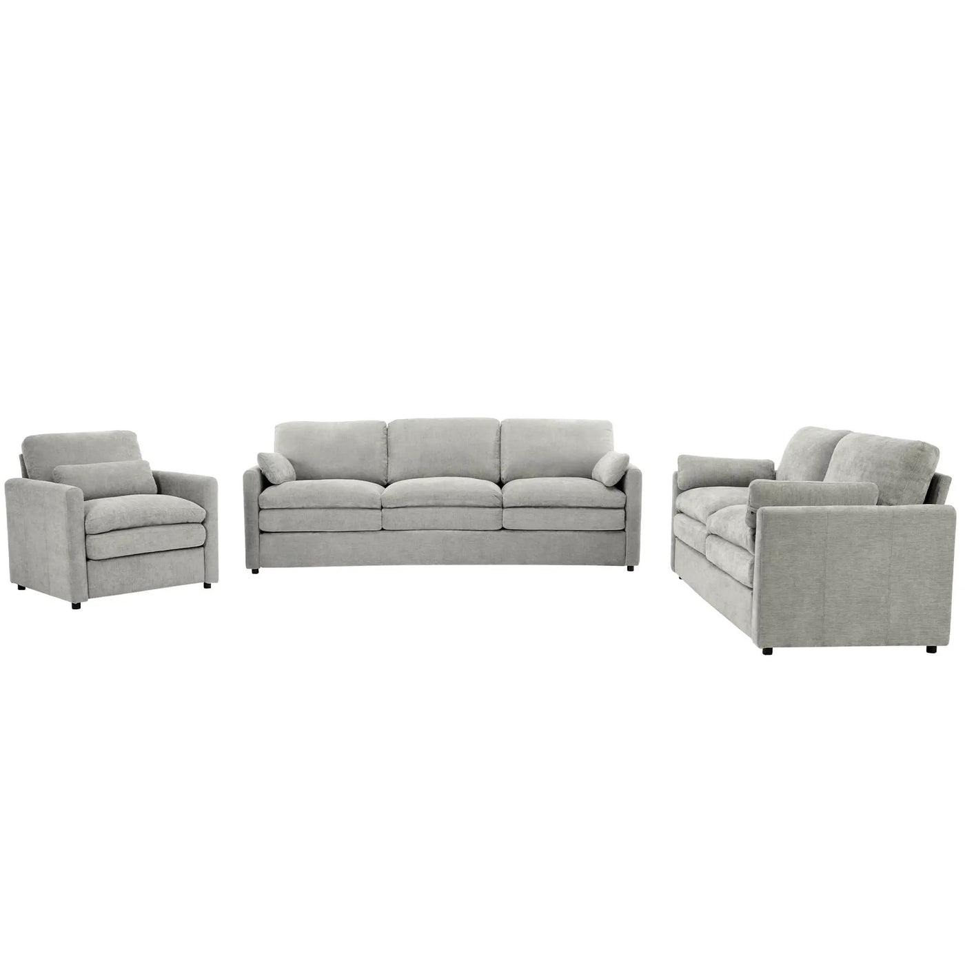 Cozy Upholstered Sofa Set For Living Room by HouseOfZazla