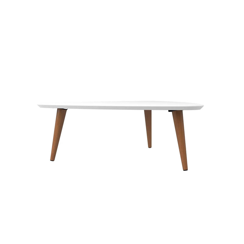 Utopia - Lacquered Triangle Coffee Table - White by HouseOfZazla