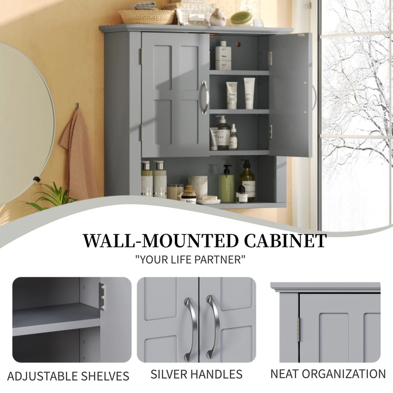 Multi Functional Wall Mounted Cabinet With Adjustable Shelves For Bathroom by HouseOfZazla