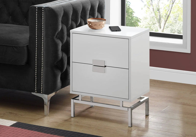 Accent Side Table, Storage Drawer, Modern Design by HouseOfZazla