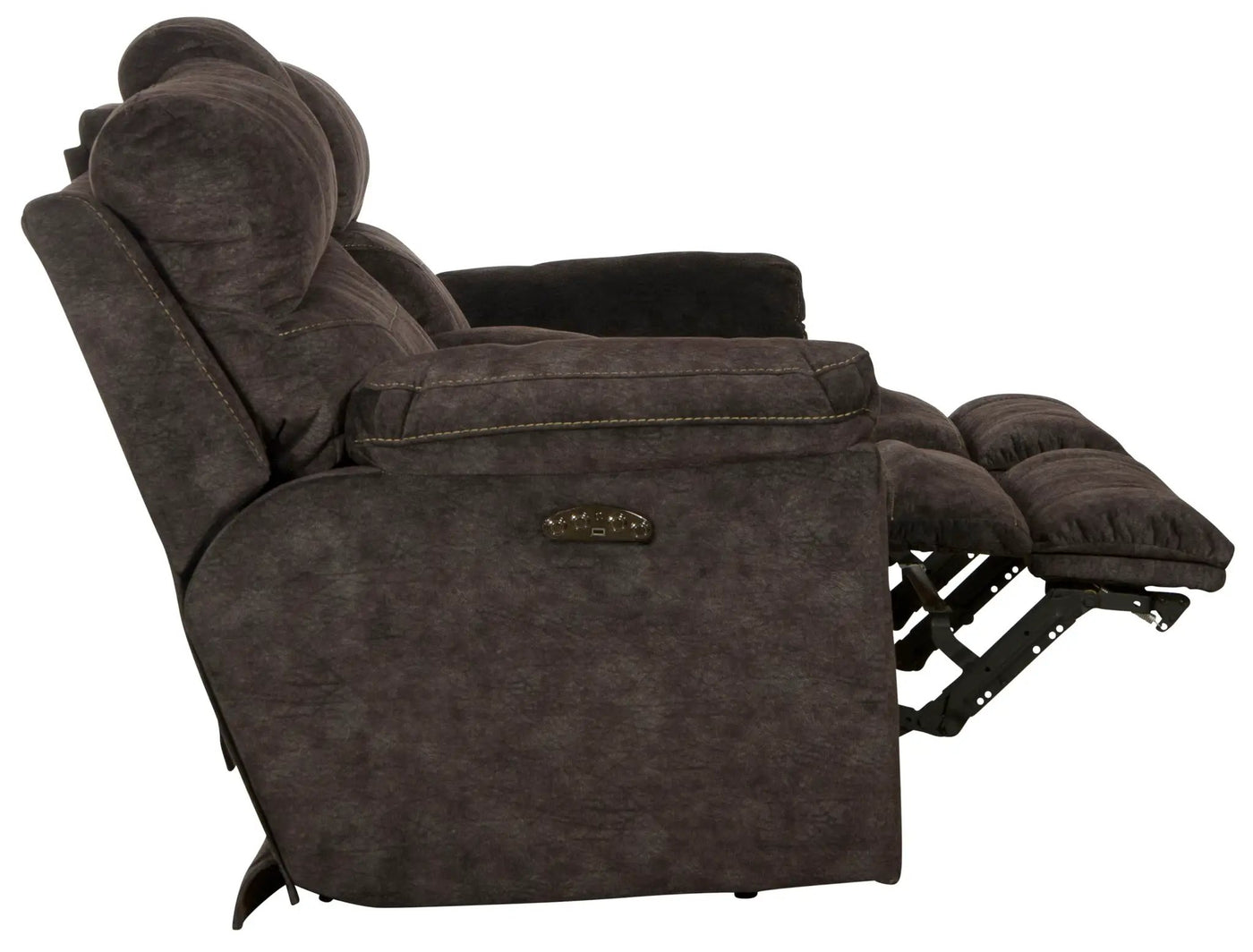 Sedona - Power Headrest Lay Flat Reclining Console Loveseat With Storage & Cupholders by Unique Piece Furniture