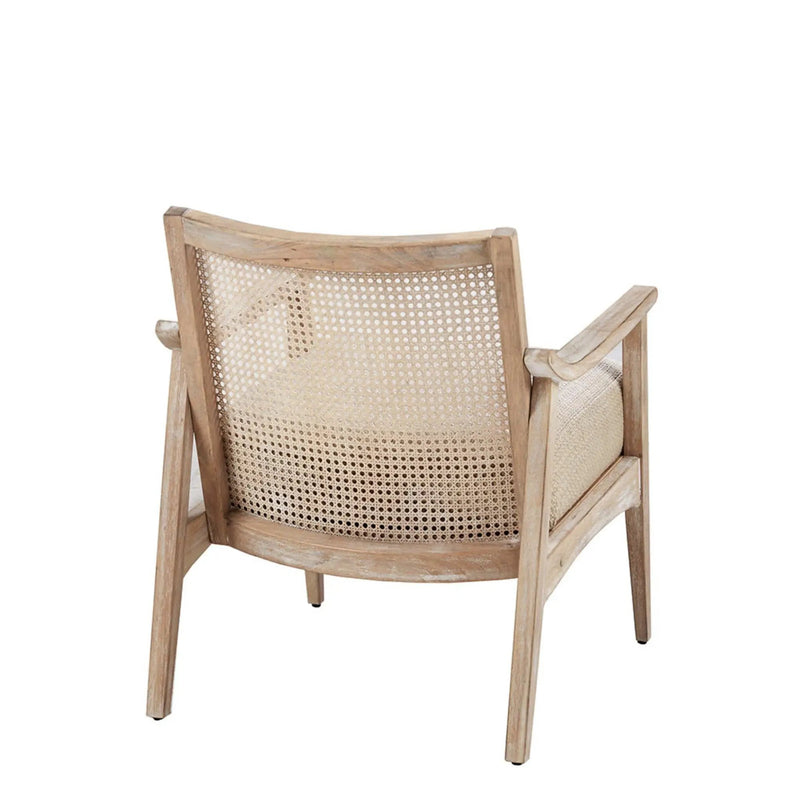 Cane Back Upholstered Accent Chair by HouseOfZazla