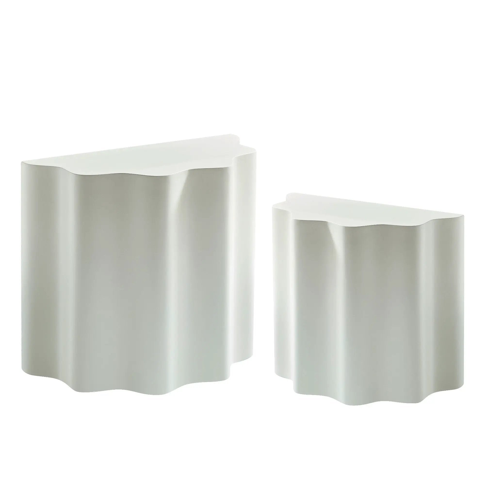 2PCS Set Side Table - Wavy Edges Design by HouseOfZazla