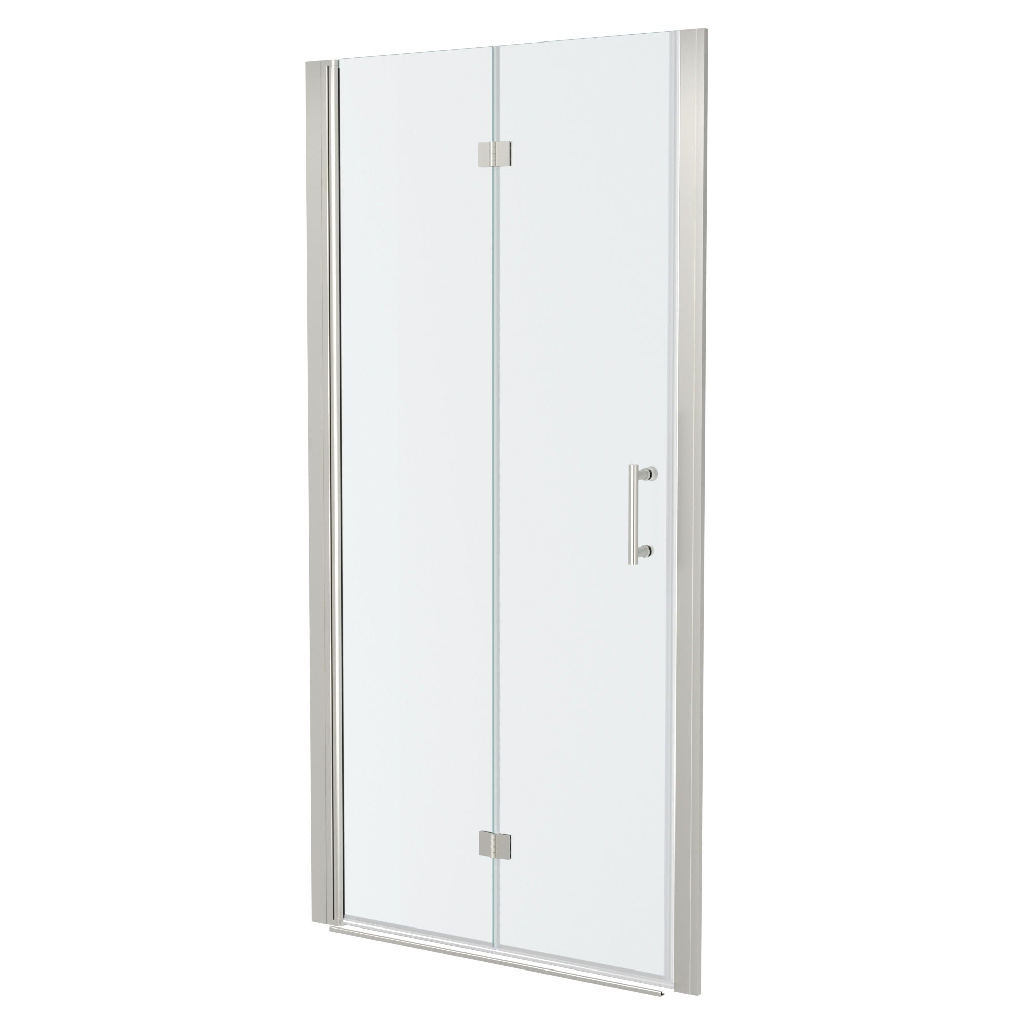 Fold Frameless Shower Door With Tempered Glass by HouseOfZazla