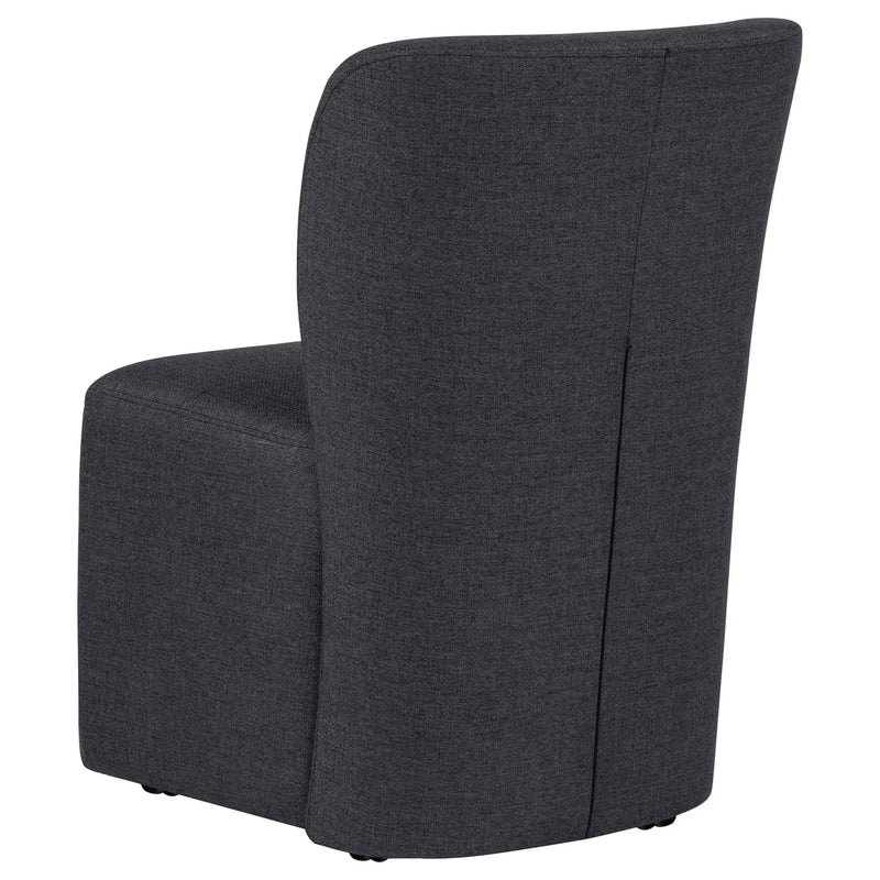 Jaelynn Upholstered Parsons Dining Side Chair Charcoal (Set of 2) by Unique Piece Furniture
