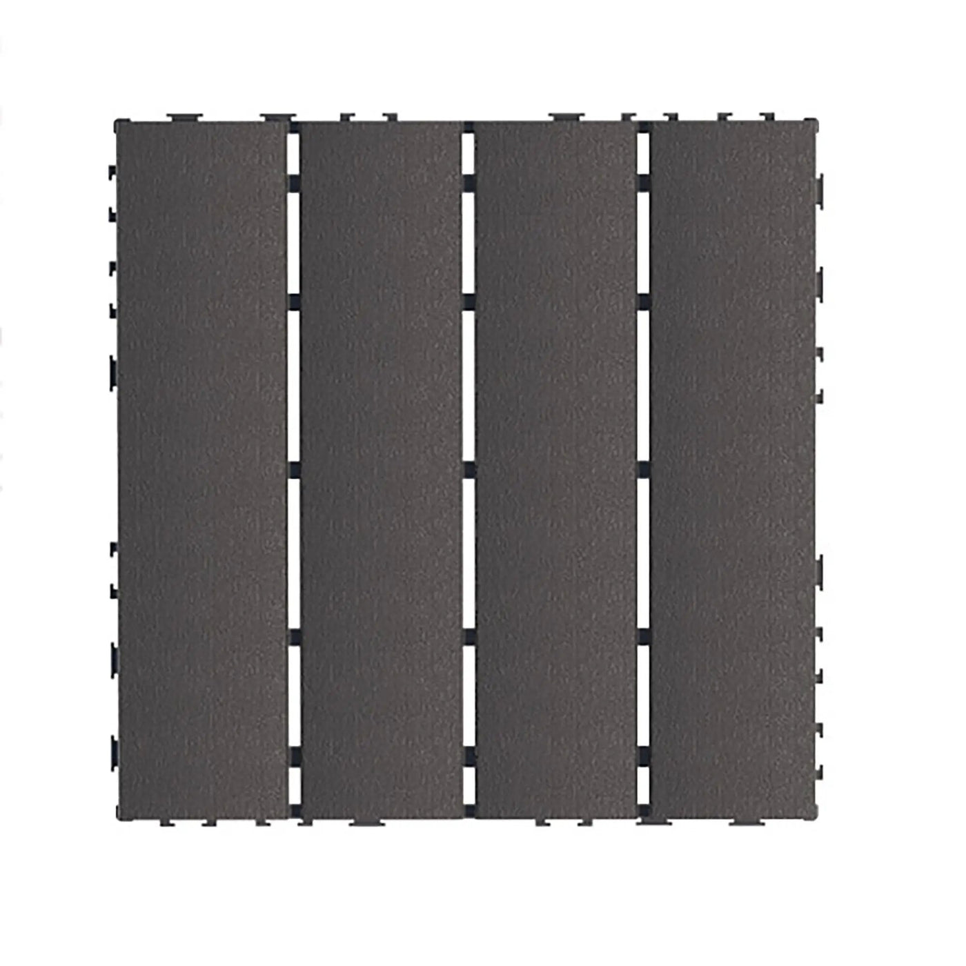 Plastic Interlocking 44 Pack Patio Deck Tiles, Square Waterproof Outdoor All Weather Use by HouseOfZazla