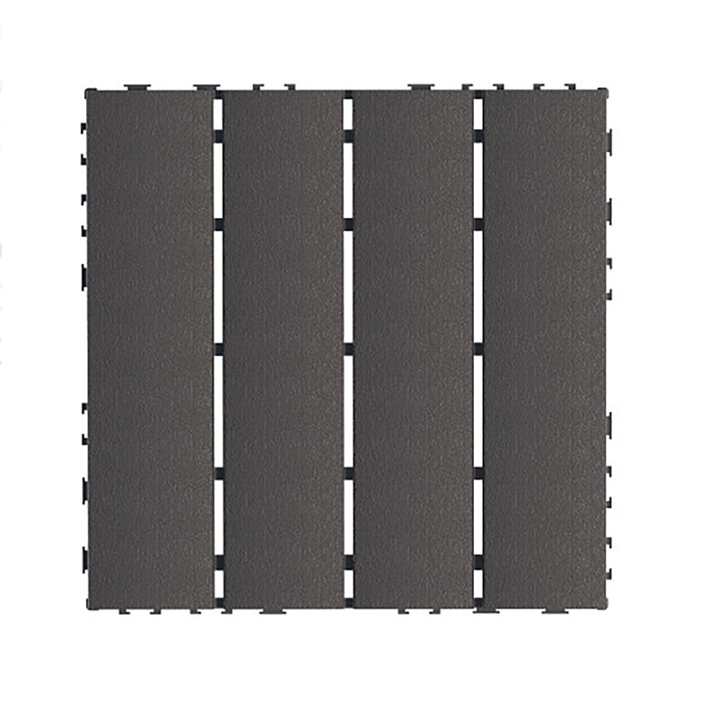 Plastic Interlocking 44 Pack Patio Deck Tiles, Square Waterproof Outdoor All Weather Use by HouseOfZazla