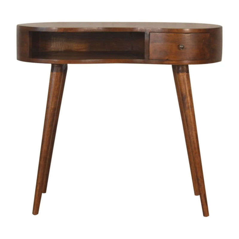 Rounded Writing Desk - Chestnut by Unique Piece Furniture