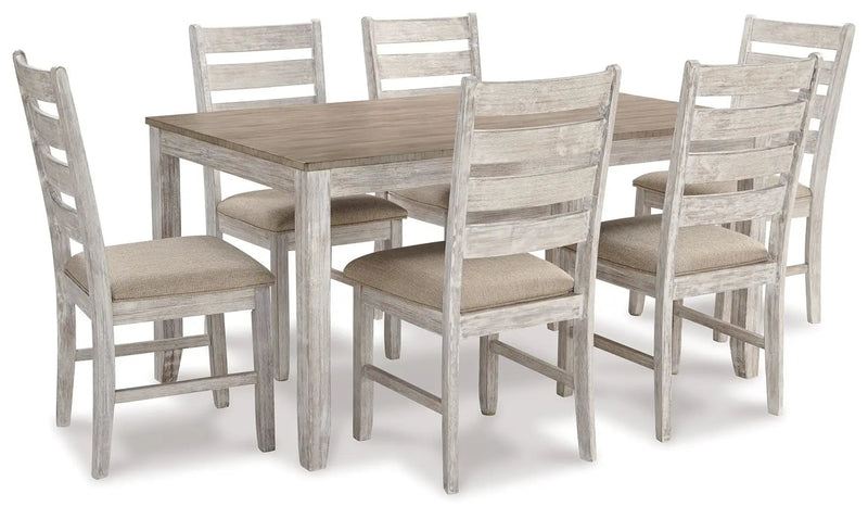 Skempton - Dining Room Table Set (Set of 7) - White by Unique Piece Furniture