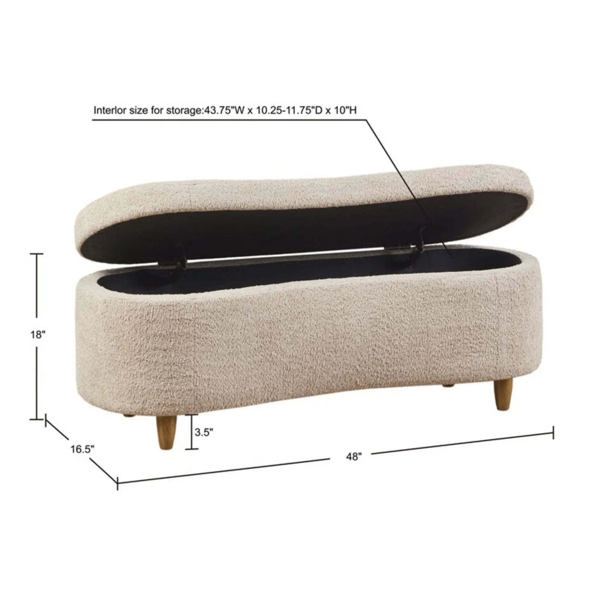 Flip Top Storage Bench by Unique Piece Furniture