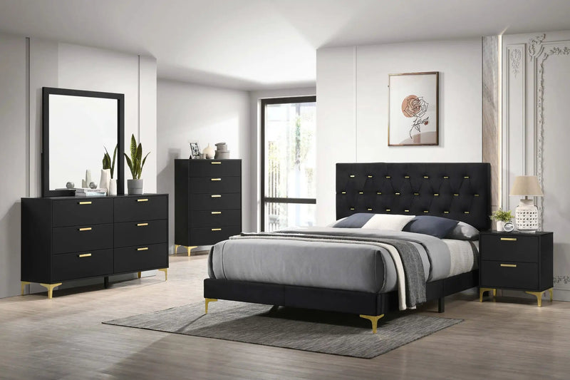 Kendall 5-piece Eastern King Bedroom Set Black by Unique Piece Furniture