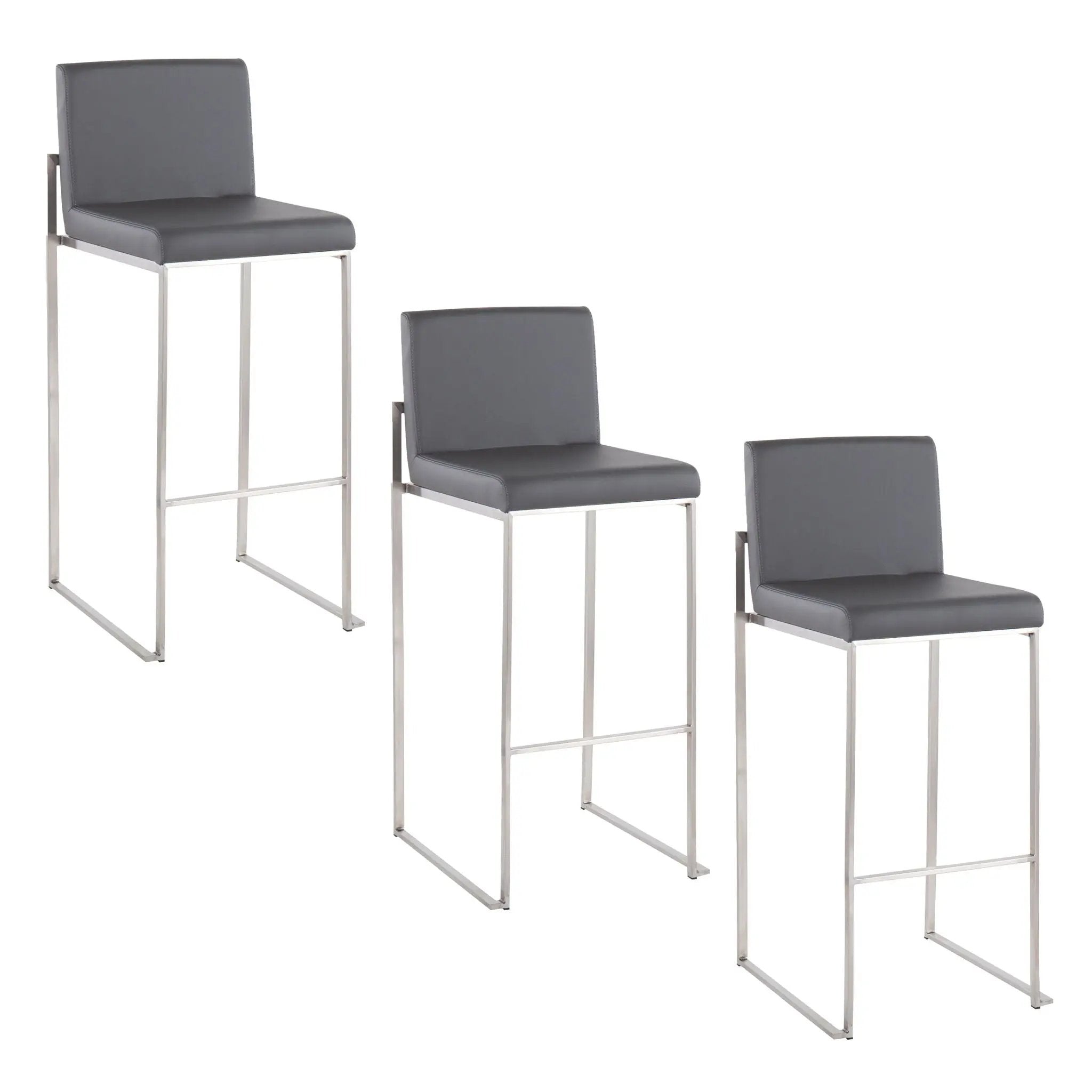 Fuji - Contemporary And Modern Elegance High Back Barstool by Unique Piece Furniture