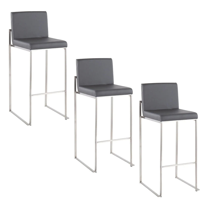 Fuji - Contemporary And Modern Elegance High Back Barstool by Unique Piece Furniture