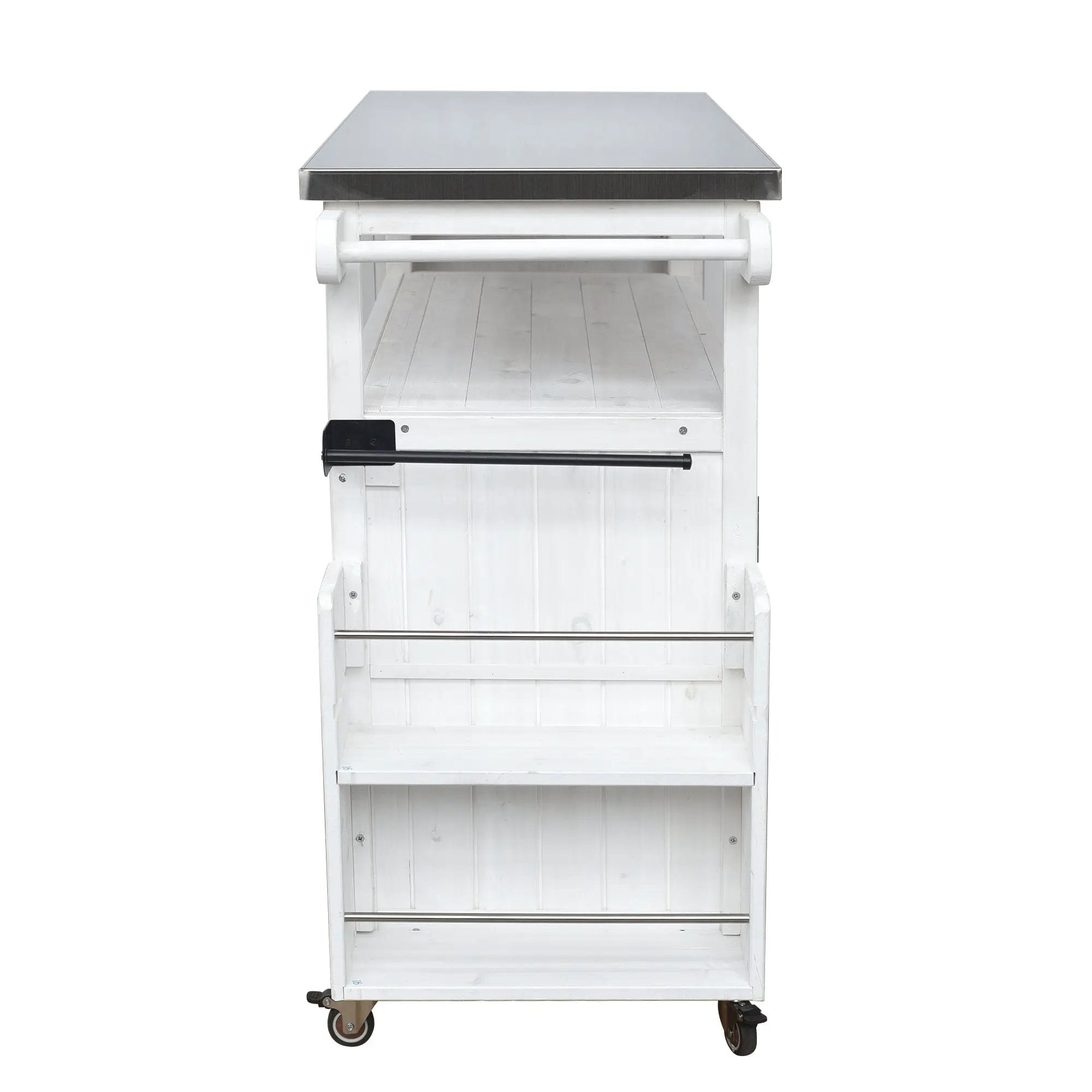 Foldable Outdoor Kitchen Island Patio Cart with Storage by HouseOfZazla