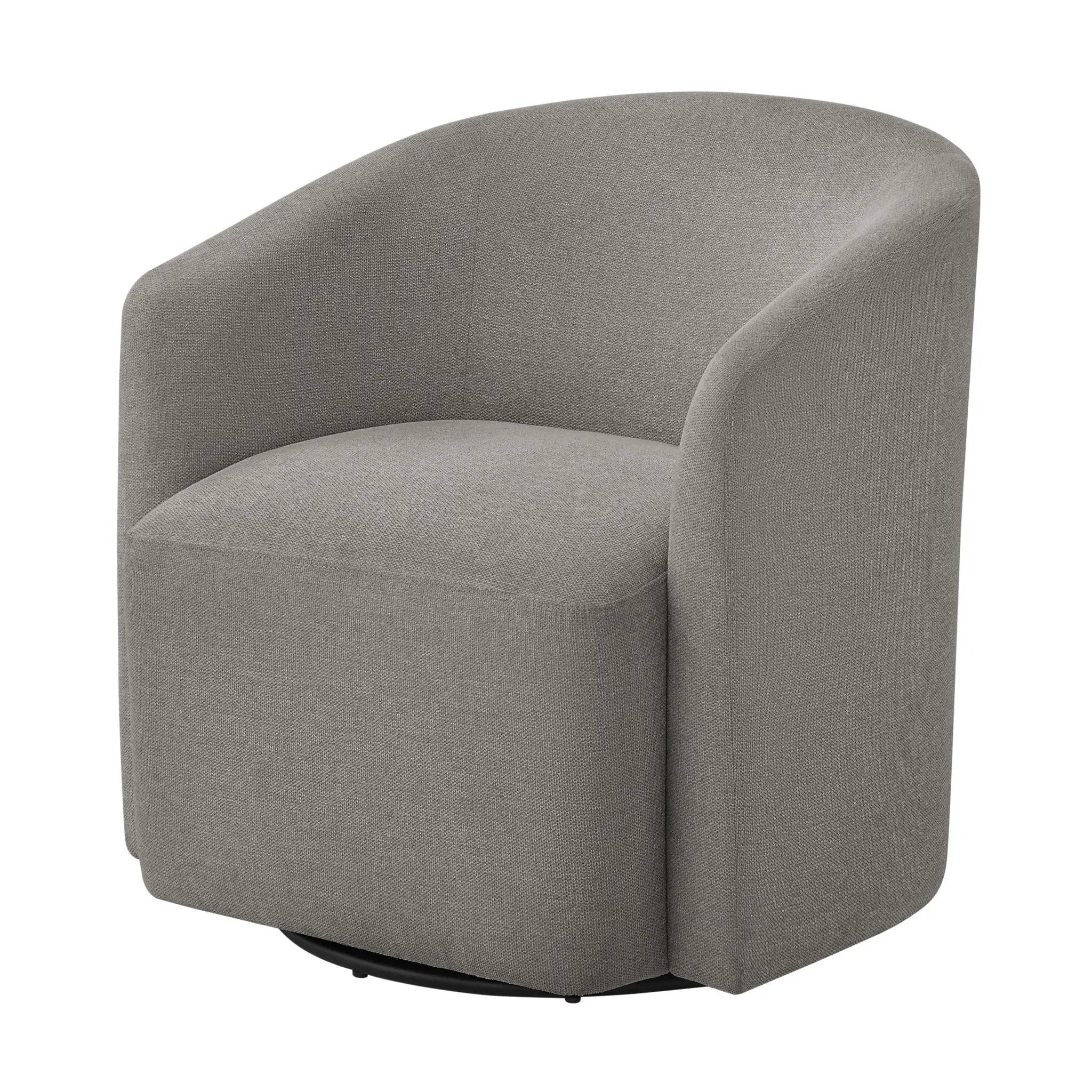 Ardena - Modern Swivel Barrel Chair by HouseOfZazla