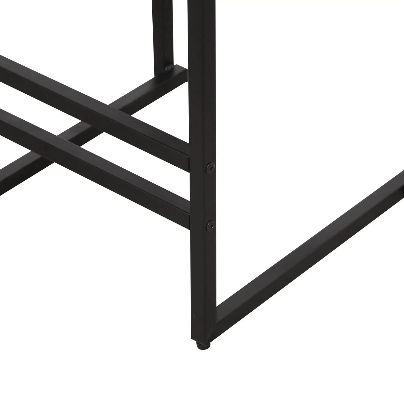 Elegant Bar Stool Set With Backrest And Footrest, Counter Height (Set of 2) by HouseOfZazla