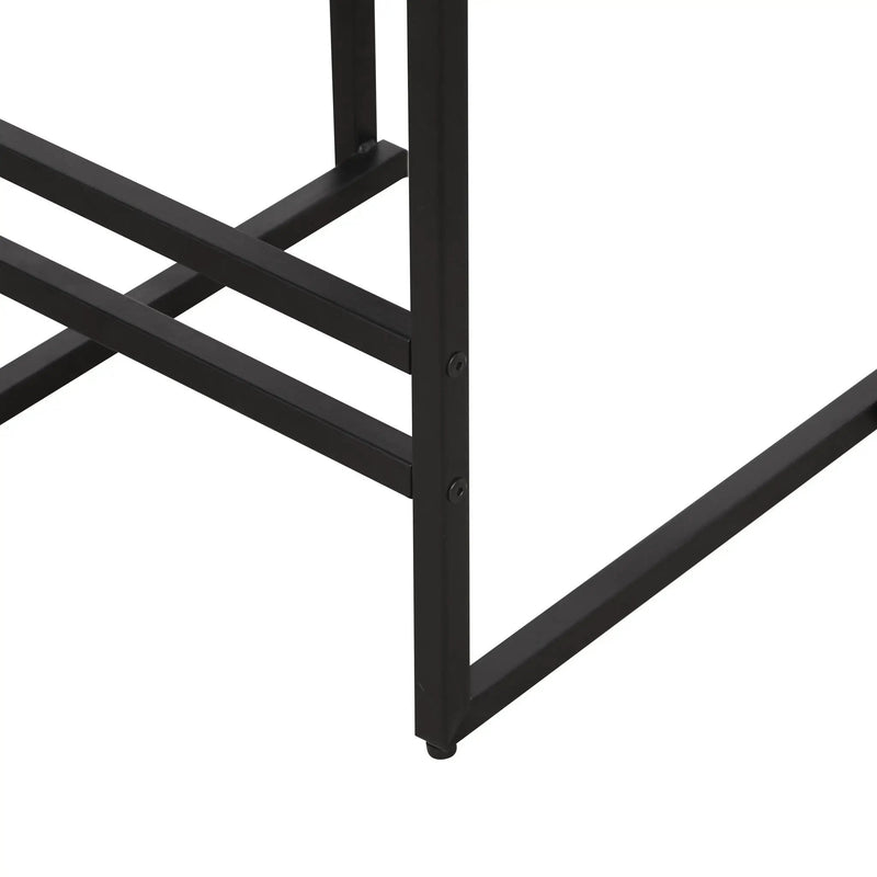 Elegant Bar Stool Set With Backrest And Footrest, Counter Height (Set of 2) by HouseOfZazla