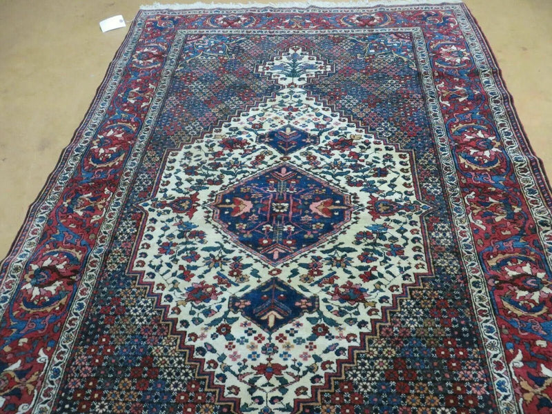 4' X 7' Vintage Handmade Turkish Floral Orient Medallion Wool Veg Dye Rug Nice by Jewel Rugs