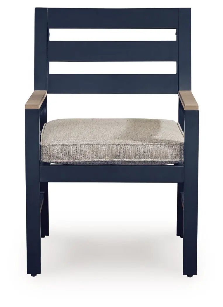East Beach - Arm Chair With Cushion (Set of 2) - Blue by Unique Piece Furniture