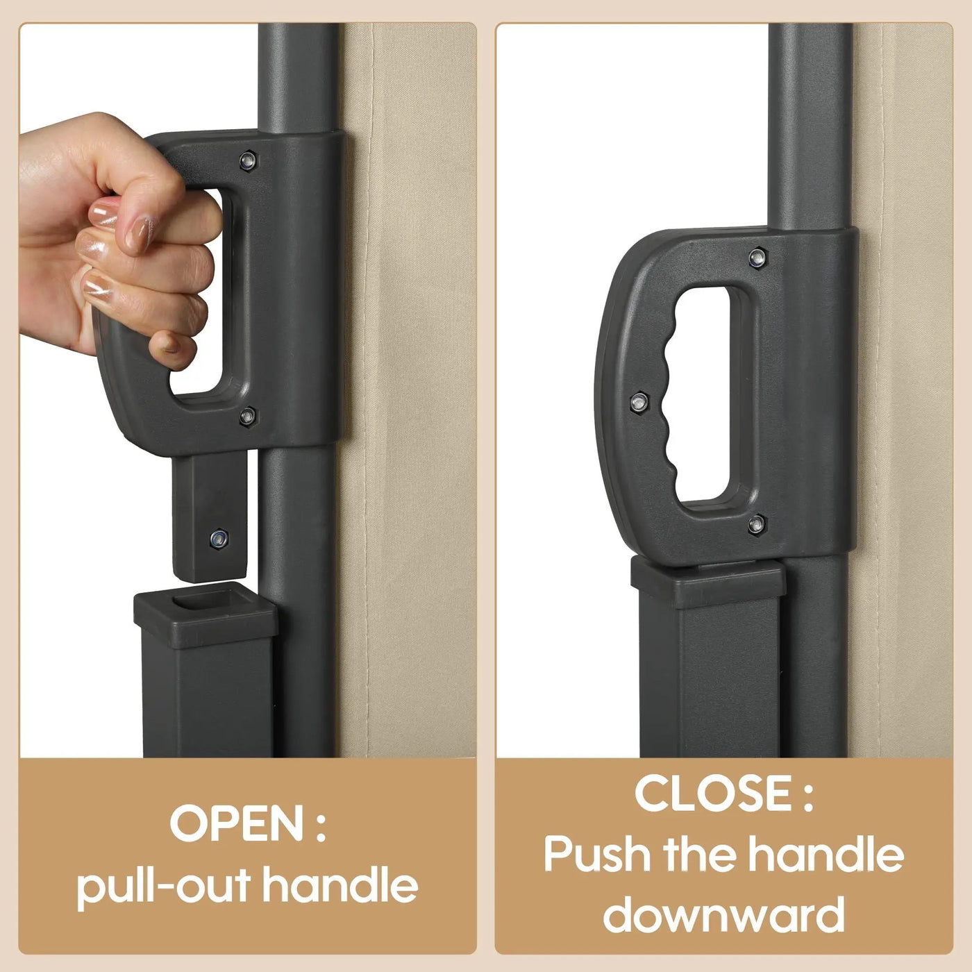 Retractable Side Awning, Waterproof And UV Resistant, Privacy Screen For Patio by Unique Piece Furniture