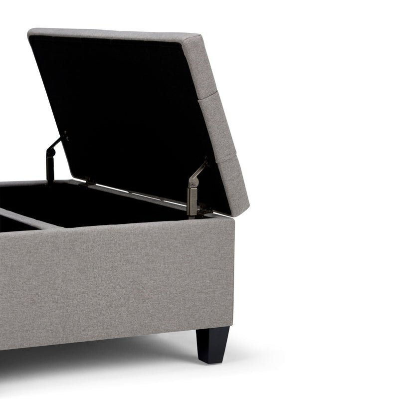 Harrison - Upholstered Coffee Table Storage Ottoman by HouseOfZazla