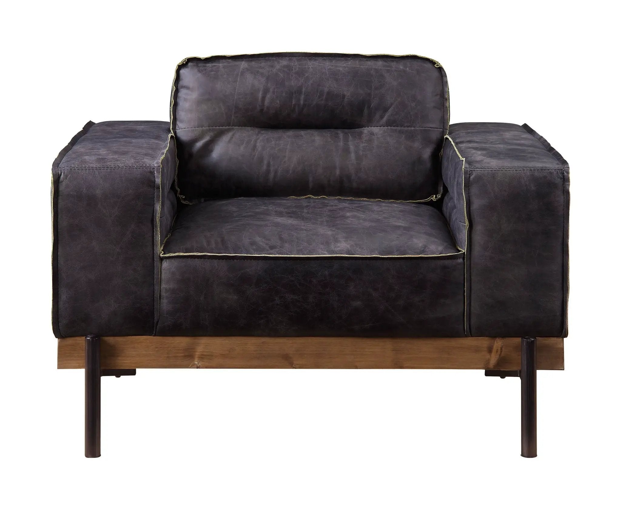 Silchester - Chair - Antique Ebony Top Grain Leather by Unique Piece Furniture