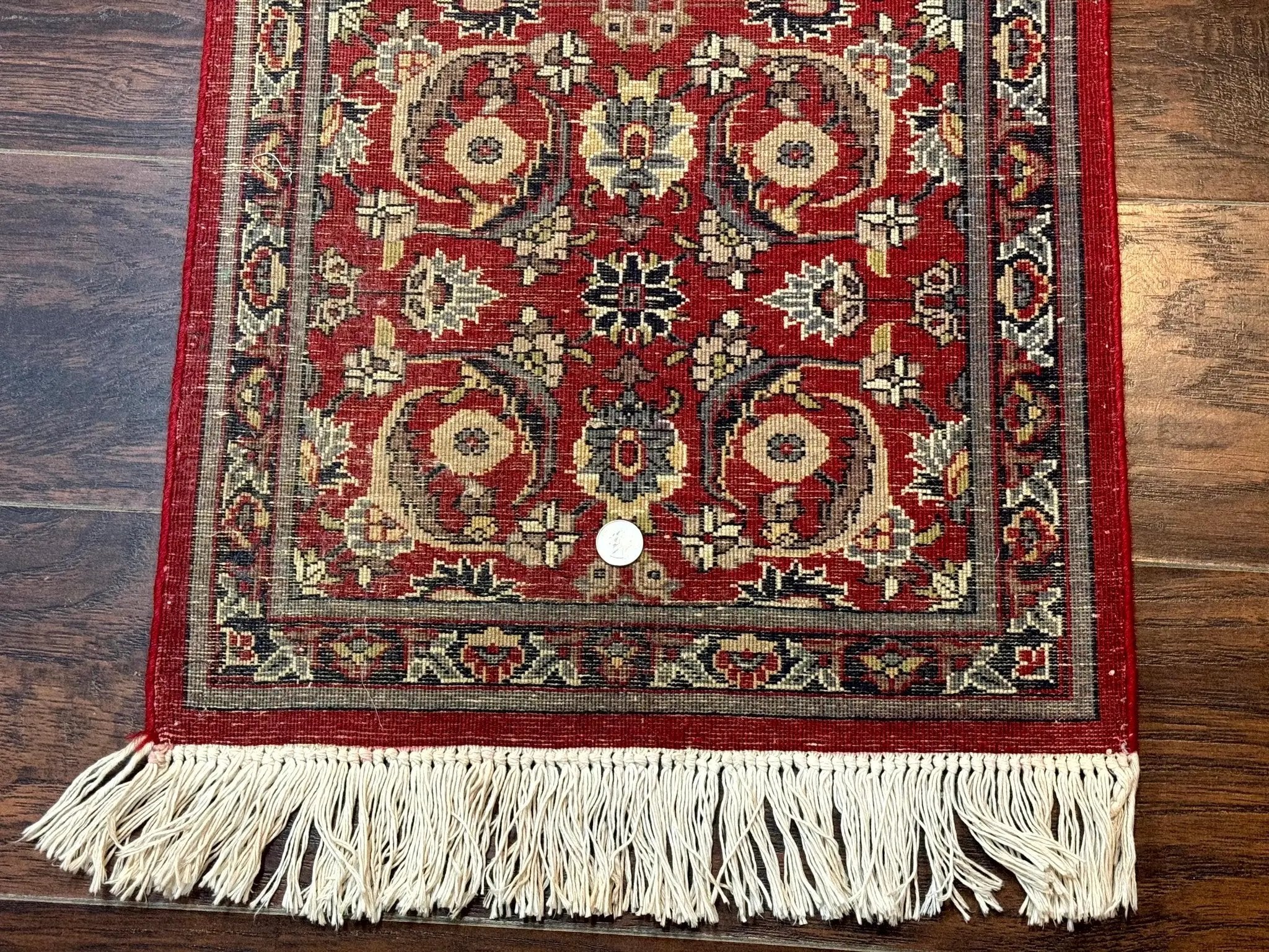 Small Pak Persian Handmade Wool Rug 1.7 x 2, Red by Jewel Rugs