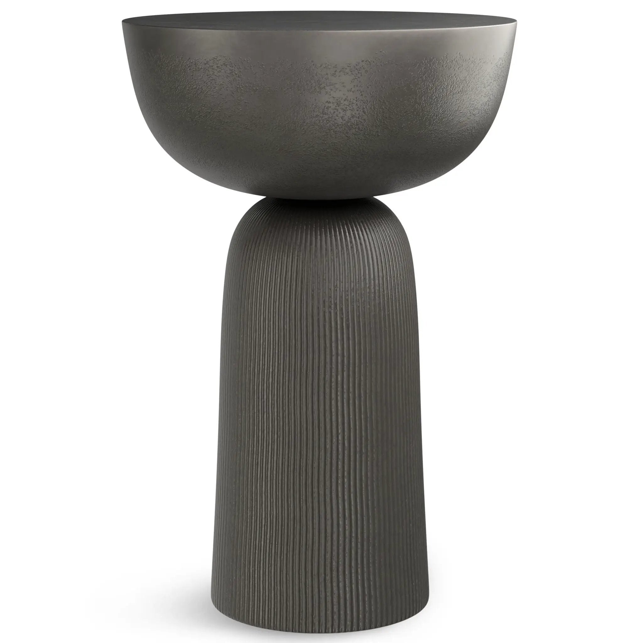 Hughes - Cast Aluminum Side Table - Black by HouseOfZazla