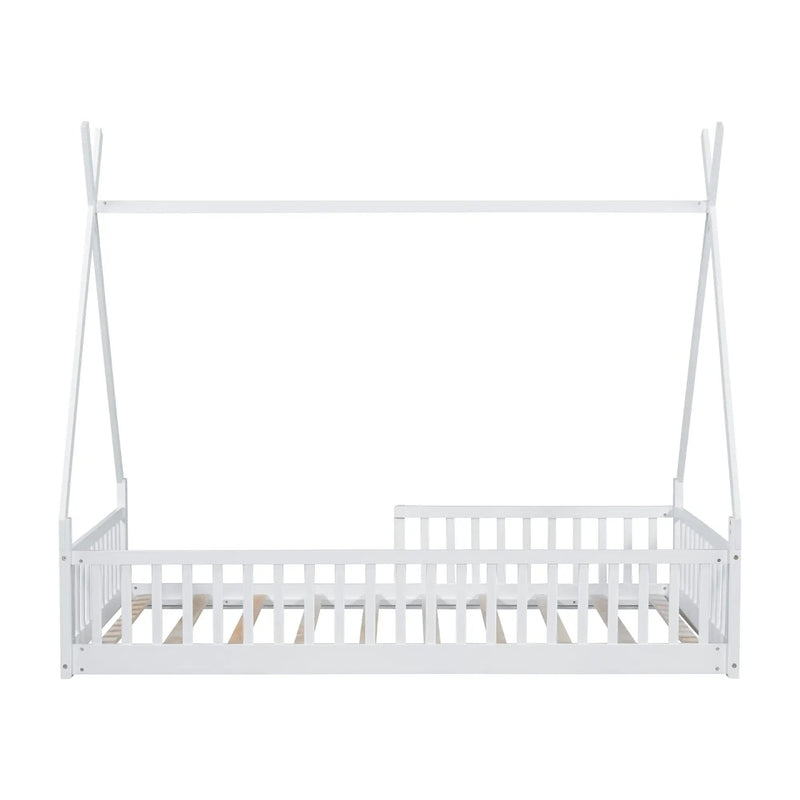 House Shaped Design Bed With Fence