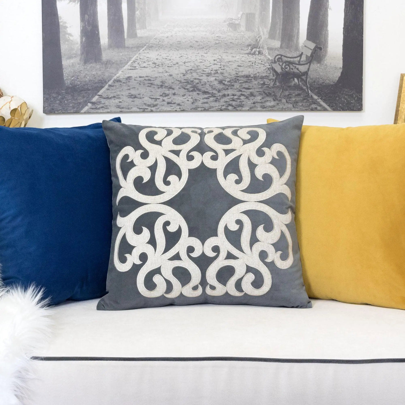 Dora - Pillow Cover With Matching Back by Unique Piece Furniture