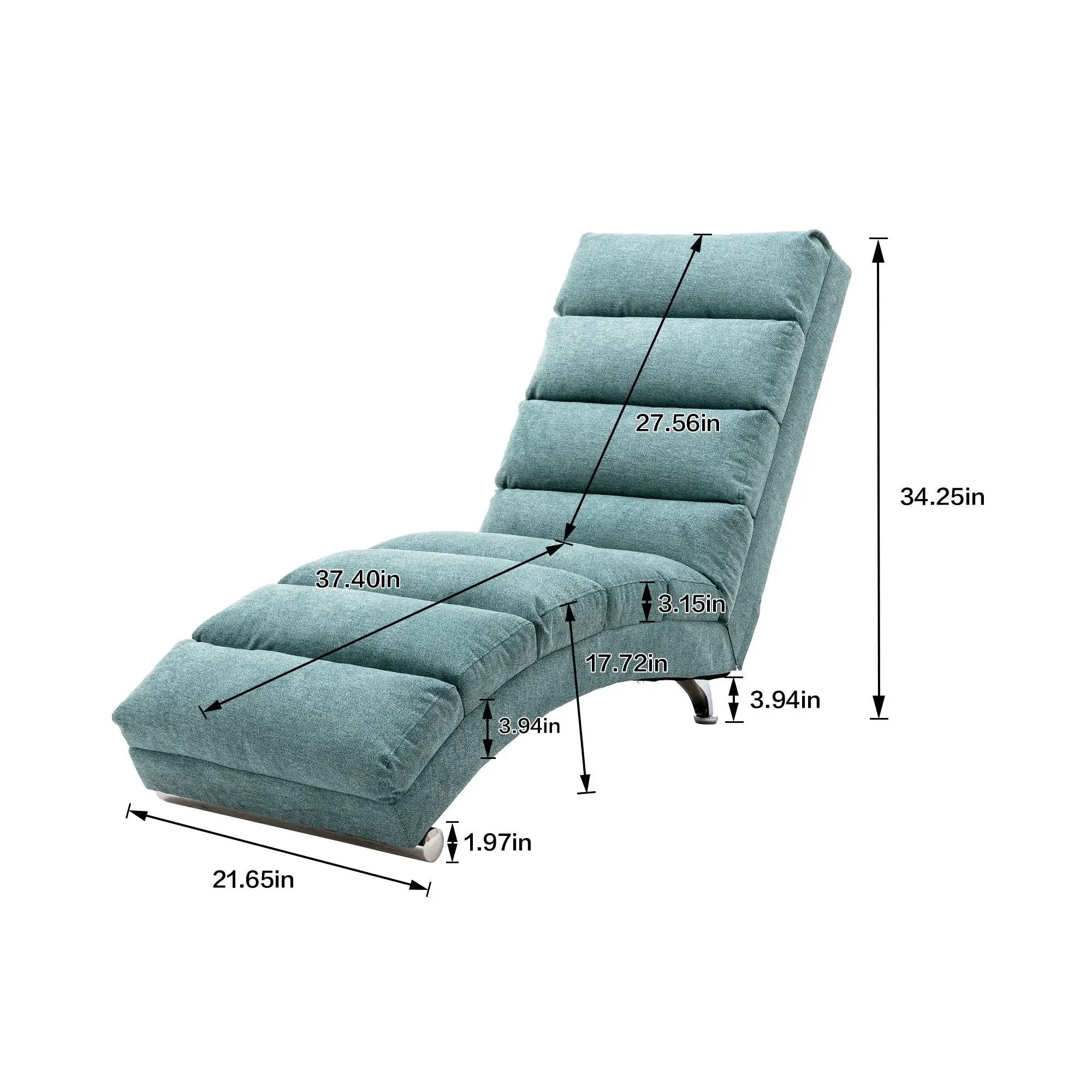 Massage Chaise Lounge Indoor With Remote Control, Ergonomic Electric Massage Lounger by Unique Piece Furniture
