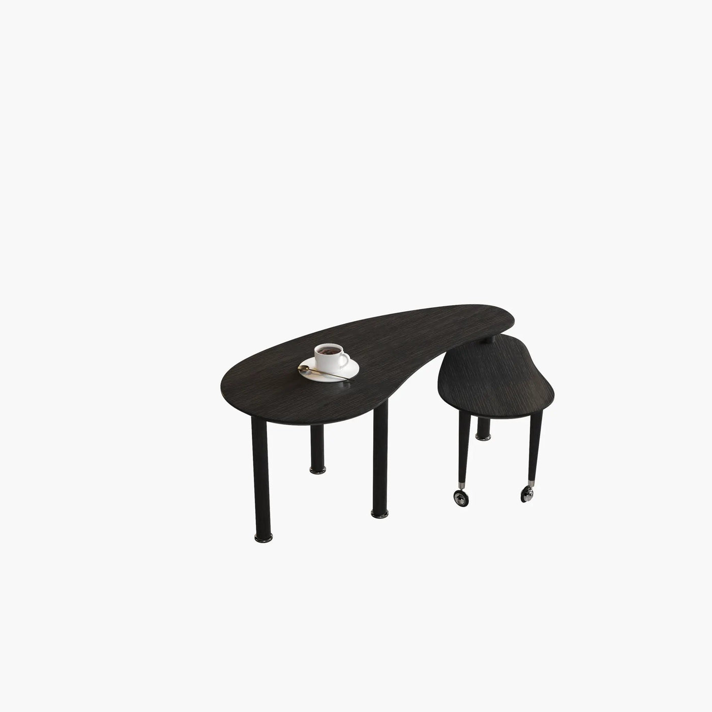 Rotatable Cocktail Table With Solid Legs, 360 Degree Rotating by HouseOfZazla