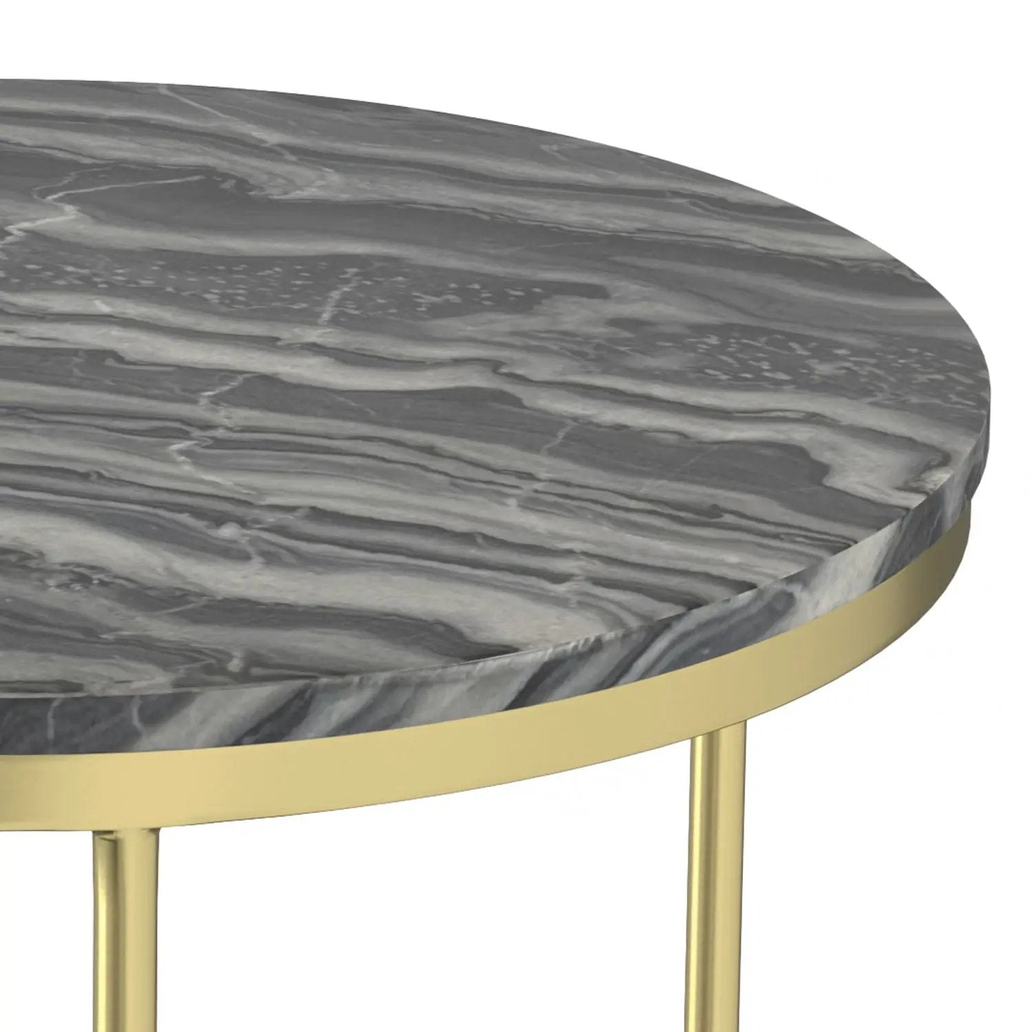 Ashley - 2 Piece Nesting Table - Gold by Unique Piece Furniture