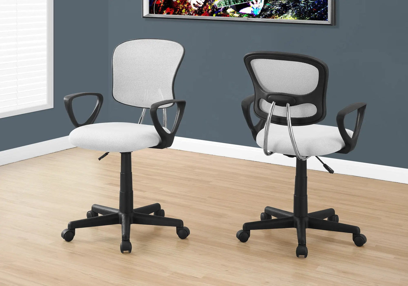Office Chair, Adjustable Height, Swivel Ergonomic, Armrests, Contemporary by Unique Piece Furniture