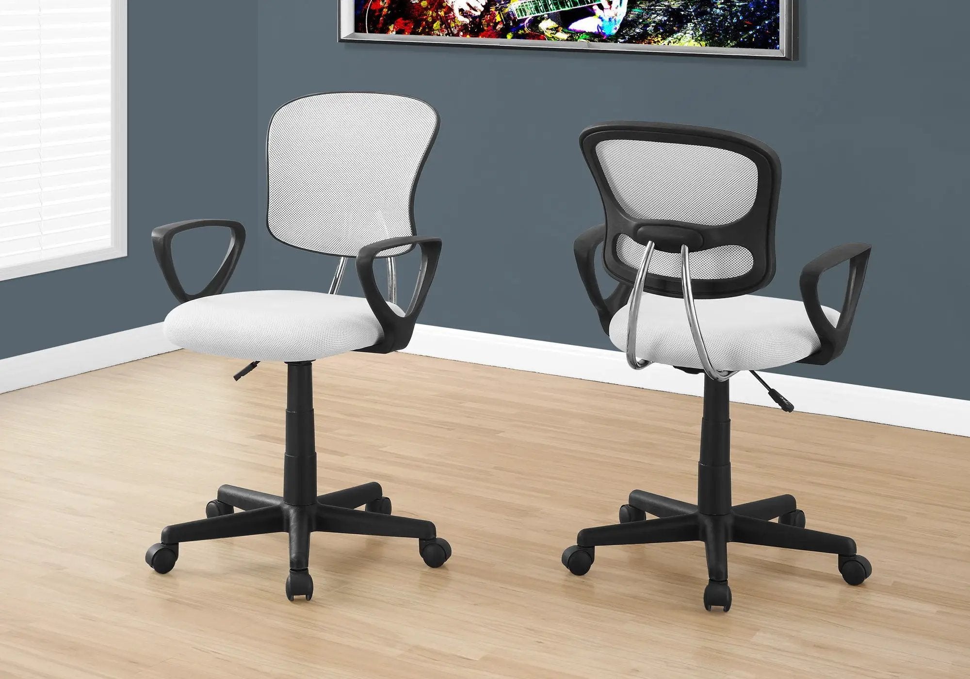 Office Chair, Adjustable Height, Swivel Ergonomic, Armrests, Contemporary by Unique Piece Furniture