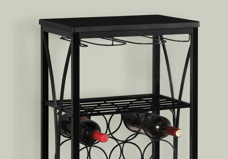 Home Bar, Wine Rack, Transitional - Black by Unique Piece Furniture