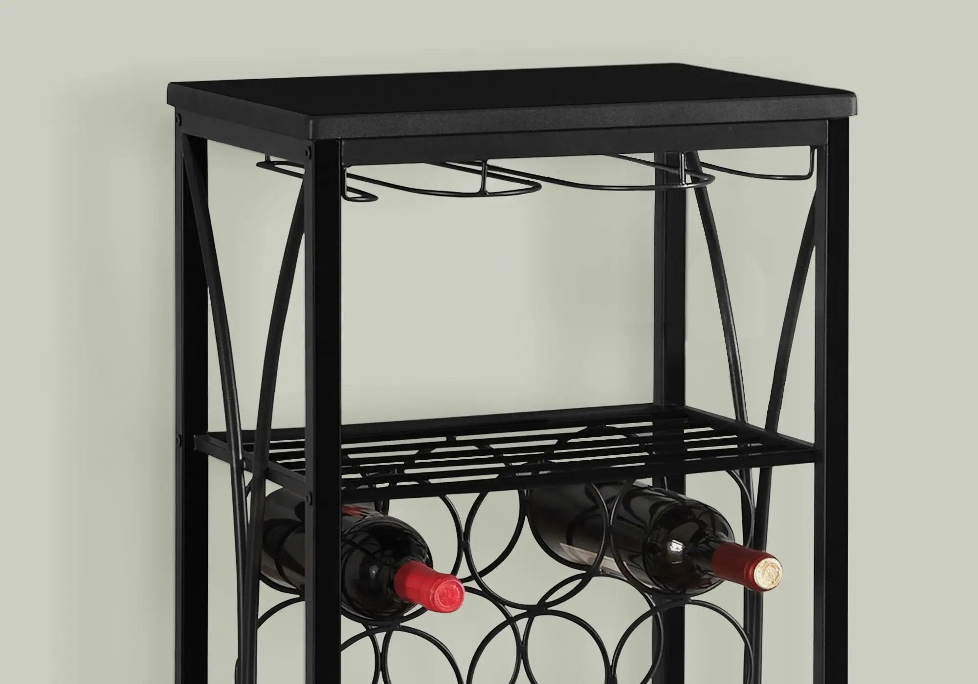 Home Bar Wine Rack – Black by HouseOfZazla