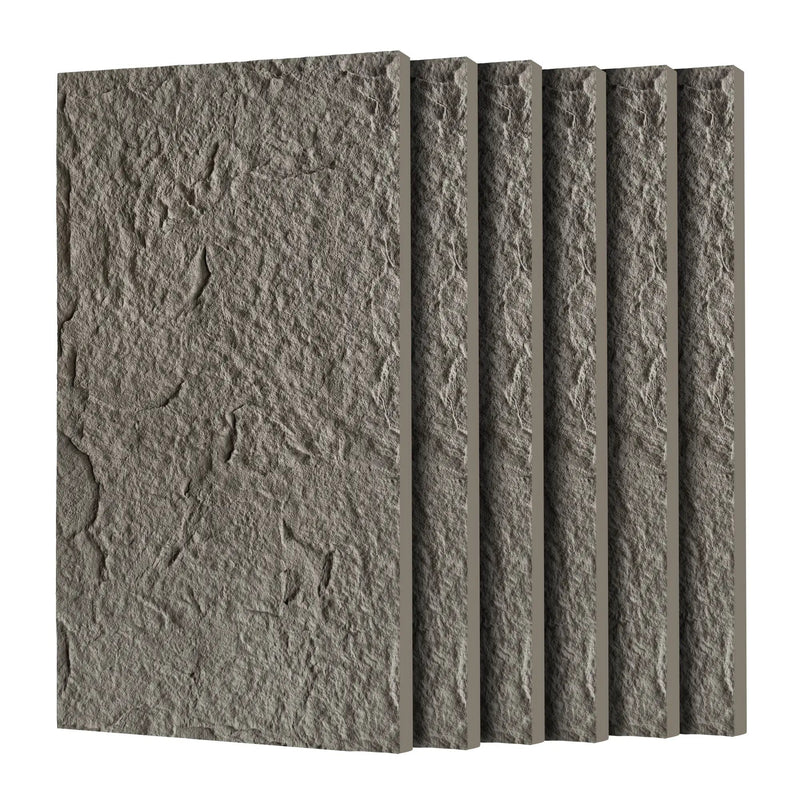 3D Faux Stone Wall Panels, 6 PCS PU Wainscoting Panel by HouseOfZazla