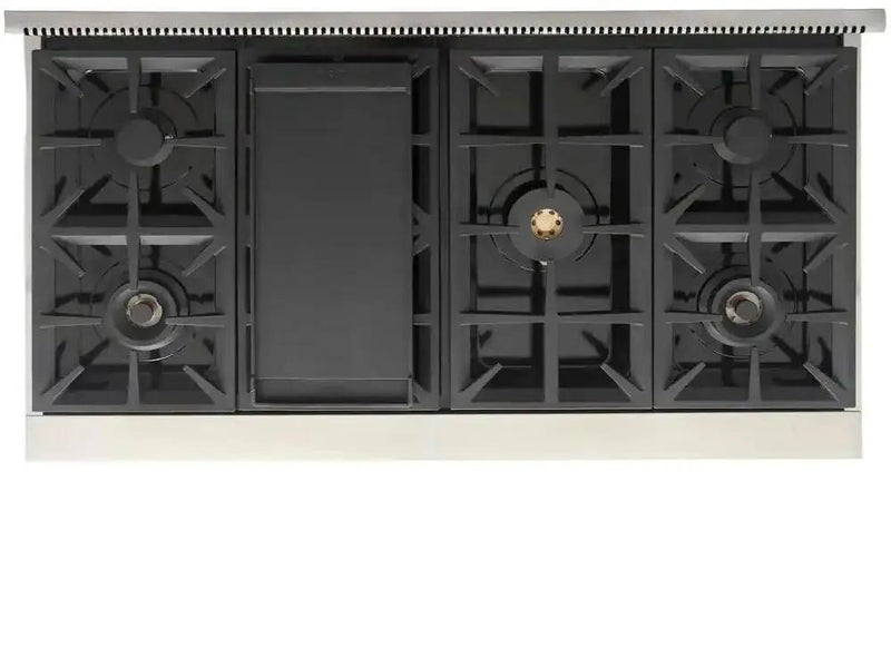 Kucht 48" Inch Gas Sealed Burner Rangetop, KFX489T-S by Farmhouse Kitchen and Bath