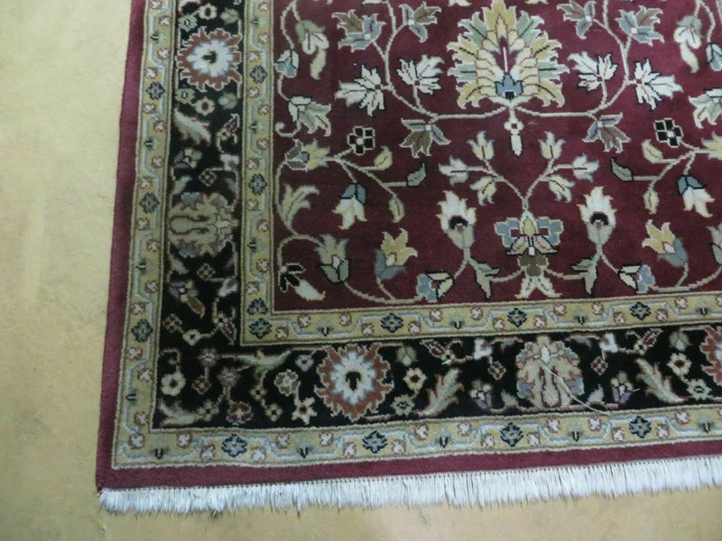 4' X 6' Handmade Finely Knotted Indian Agra Pattern Wool Rug Nice by Jewel Rugs