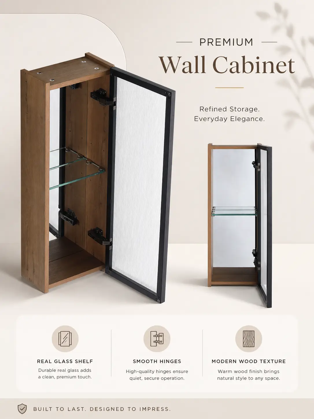 10'' Bathroom Wall Mirror Cabinet with Acrylic Door by HouseOfZazla