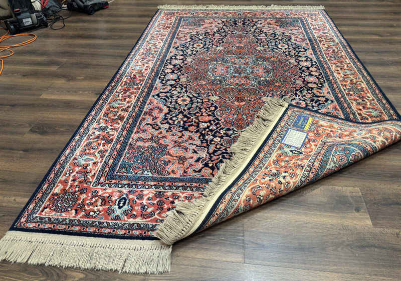 Karastan Rug 5.9 x 9, Kashan Medallion #741, Original Collection 700 Series, Discontinued, Wool Pile by Jewel Rugs