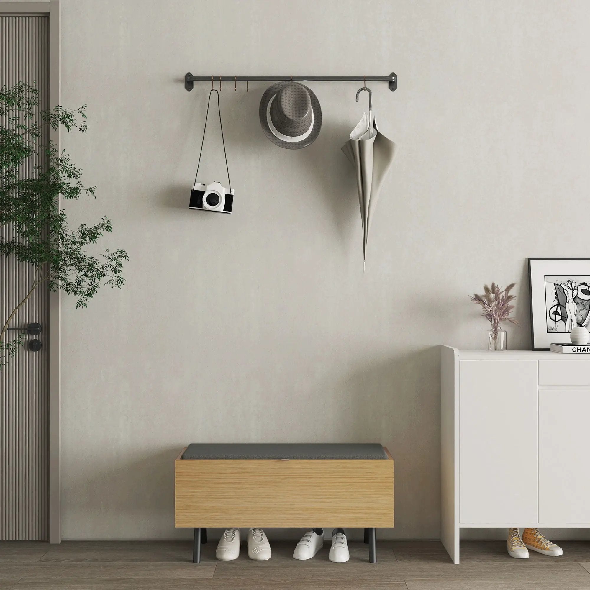 Paloma - Accent Storage Bench With Lift Top - Light Oak by HouseOfZazla