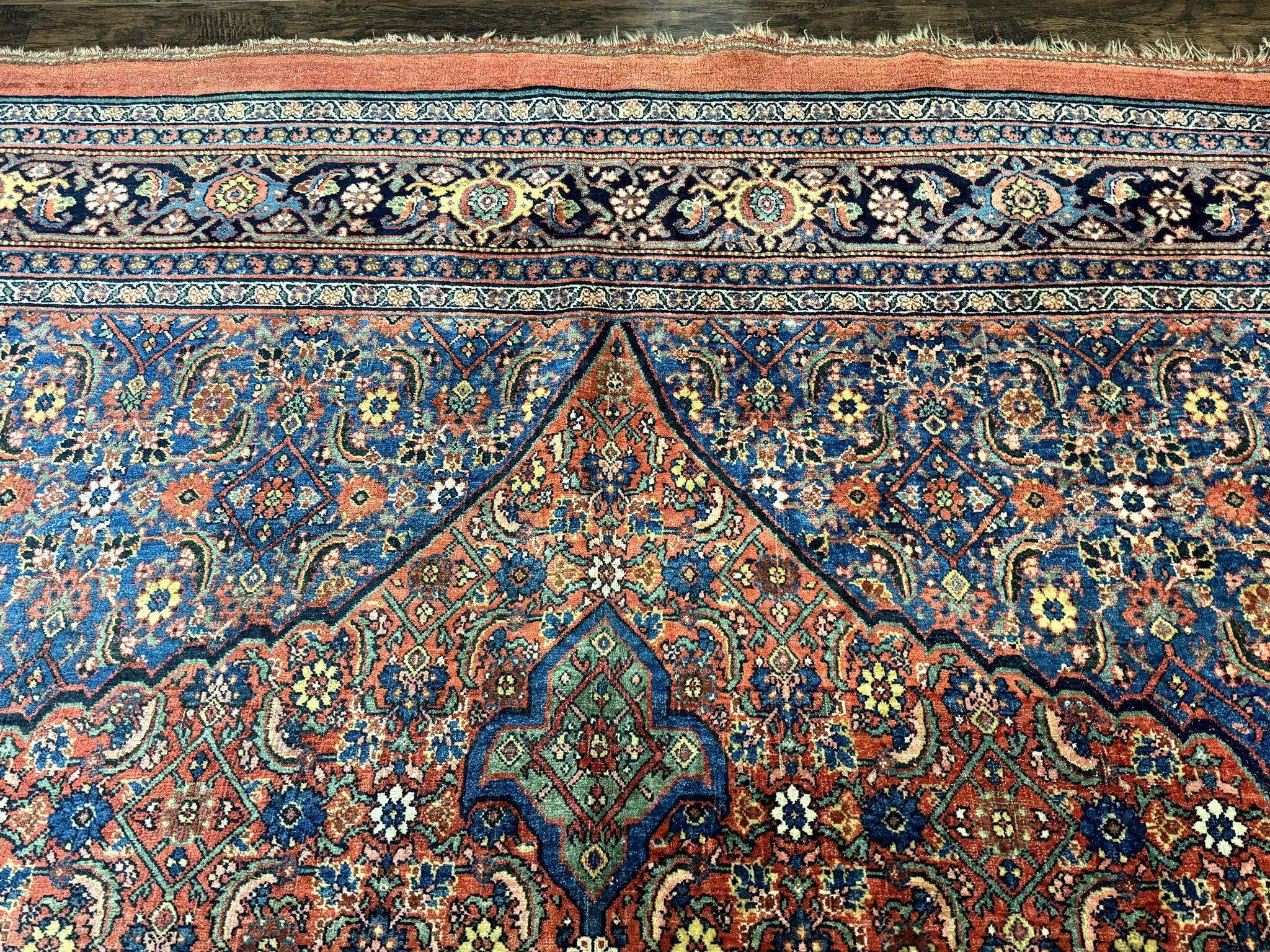 Antique Persian Bijar Rug 7x15 by Jewel Rugs